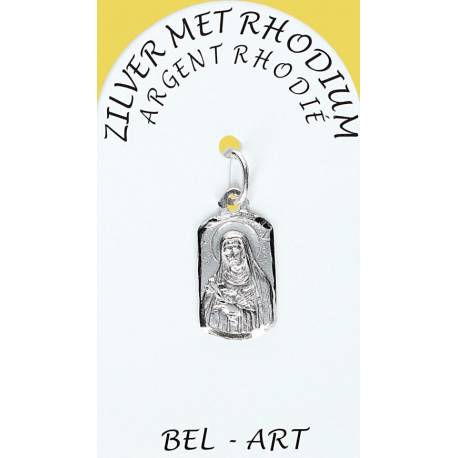 Médaille Argent Rhodié - Ste Rita