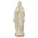 Beeld 12 cm - Alabaster + Goud - O.L.V. van Lourdes 