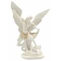 Statue 15 cm - Albâtre + Or - St Michel