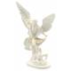 Statue 15 cm - Albâtre + Or - St Michel