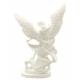 Statue 15 cm - Albâtre + Or - St Michel