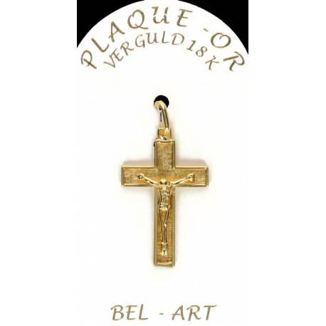 Croix Plaqué-Or - 22 X 15 mm