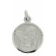 Medaille Engel - 12 mm - Metaal + Rhodium 