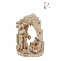 Witte kerststal van 18 cm 