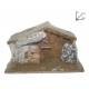 Cabane vide pour personnages de crèche de 7-8 cm (30x17x11.5cm)