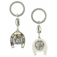 Porte-Clefs - St Christophe - Ste Rita - 33 x 29 mm