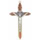 Croix St Benoît - 19 X 10 cm - Métal doré + émail