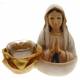 Porte-Bougie - Vierge Priante / Bénitier - 13 X H 10 cm