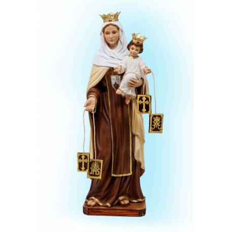 Statue vierge du Carmel 30 cm en résine