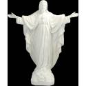 Statue Sacré Coeur de Montmartre 65 cm en résine blanche