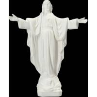 Statue Sacré Coeur de Montmartre 30 cm en résine blanche