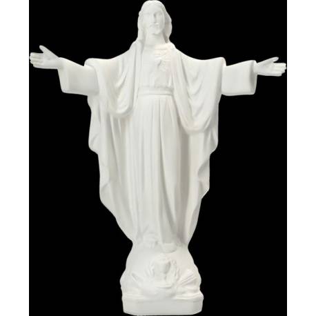 Statue Sacré Coeur de Montmartre 30 cm en résine blanche