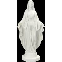 Statue Miraculeuse 40 cm en résine blanche