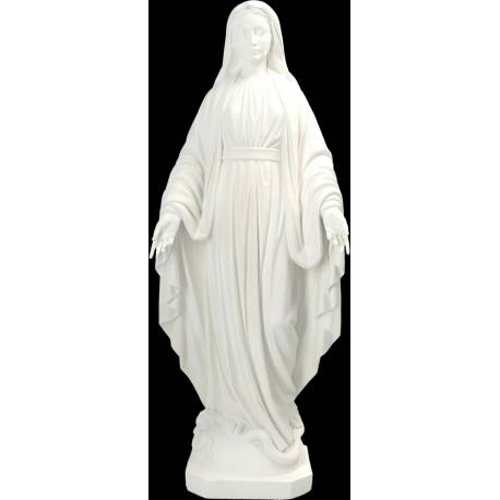 Statue Miraculeuse avec mains amovibles 60 cm en résine blanche
