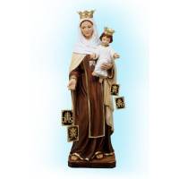 Statue vierge du Carmel 50 cm en résine