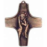 Kruisbeeld Brons Kindje In Hand 10 Cm 