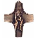 Croix Murale Bronze 10 Cm Enfant Dans La Main