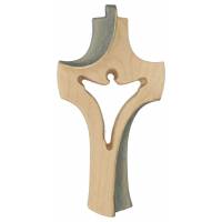 Houtsnijwerk Kruis Van Passie 12 cm Gekleurd hout-blauw 