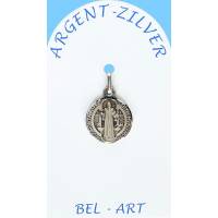 Médaille Argent - St Benoît - 14 mm