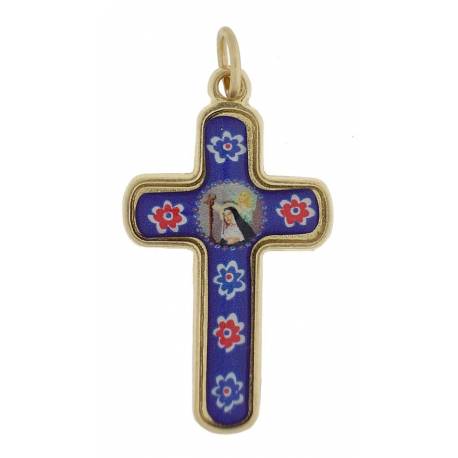 Croix Email Ste Rita 3 cm