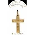 Kruisje plaqué-goud - 30 X 20 mm 