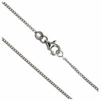 Gourmette 45 cm+Mousqueton - Argent Rhodié