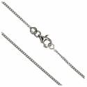 Gourmette 45 cm+Mousqueton - Argent Rhodié