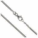 Gourmette 60 cm+Mousqueton - Argent Rhodié