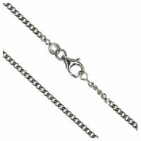 Gourmette 70 cm+Mousqueton - Argent Rhodié