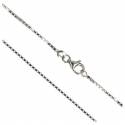 Ketting 60 cm + Karabijnhaak - Zilver + Rhodium 