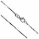 Ketting 60 cm + Karabijnhaak - Zilver + Rhodium 