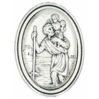Médaille aimantée St Christophe Ov 33 mm