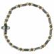 Armband op elastiek Kralen verguld en hematite 