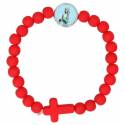 Armband op elastiek O.L.V. biddend Assort. kleuren 