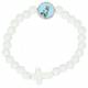Armband op elastiek O.L.V. biddend Assort. kleuren 