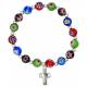 Bracelet sur élastique Perles Murano