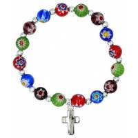 Bracelet sur élastique Perles Murano