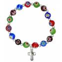 Bracelet sur élastique Perles Murano