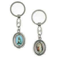 Porte-Clefs Vierge Priante / Christ Miséricordieux