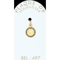 Medaille plaqué-goud email - O.L.V. 10 mm 