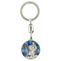 Porte-Clefs - St Christophe - 30 mm - Email Bleu