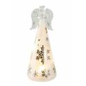 Glazen engel met LED verlichting 20cm 