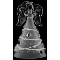 Engel glas met ster 11.5 cm LED 