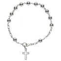 Armband-tientje -zilver met rhodium - 6 mm + Doosje 