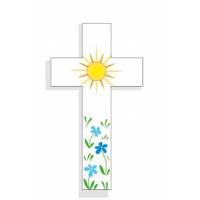 Magnet Croix Amour Soleil 5.5x10cm