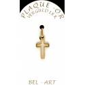 Kruisje plaqué-goud - 15 X 10 mm 