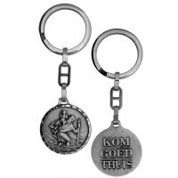 Sleutelhanger - H Kristoffel / Kom goed thuis 30 mm 