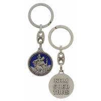 Porte-Clefs - St Christophe / KGT30 mm - Email Bleu