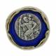 Automagneet - H Kristoffel - 33 mm - Email Blauw 