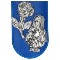 Etui / Statue 2.5 cm Buste Ste Rita + Rose